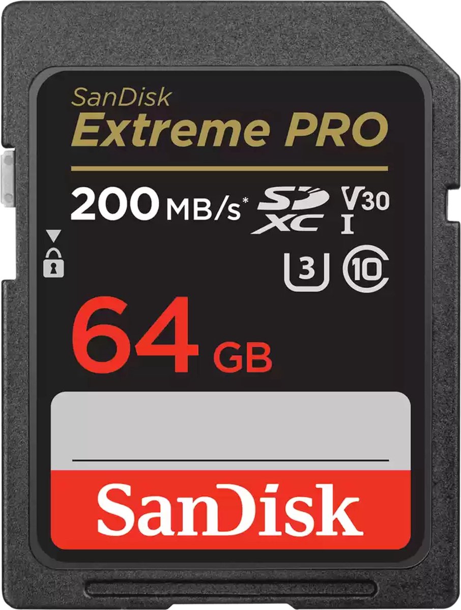 Sandisk SDXC Extreme Pro 64GB 200mb/s