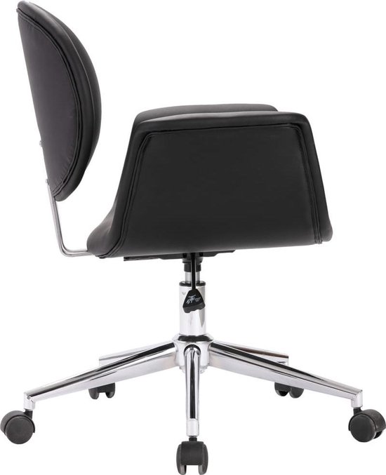 Vidaxl Eetkamerstoel Draaibaar Kunstleer - Zwart