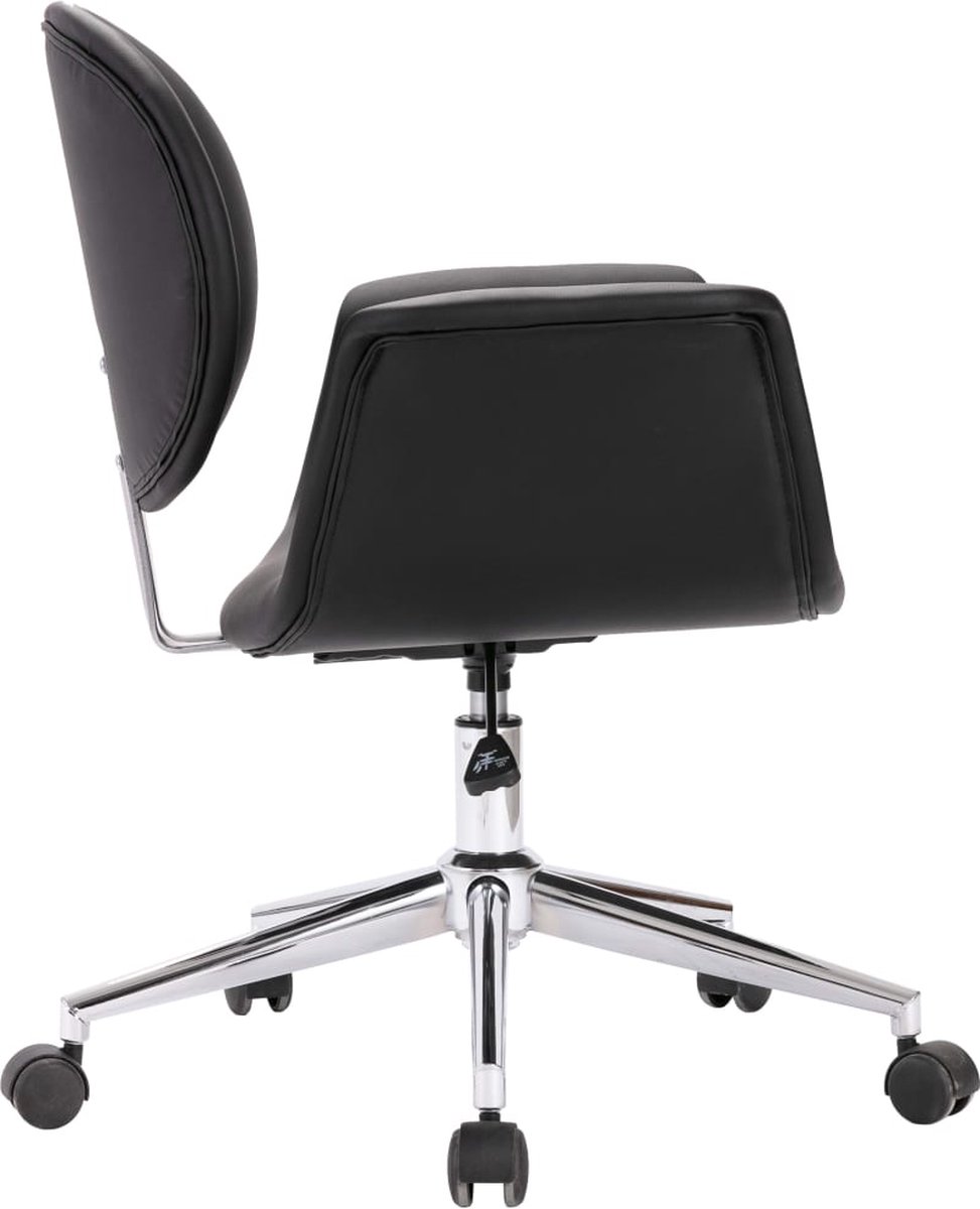 Vidaxl Eetkamerstoel Draaibaar Kunstleer - Zwart