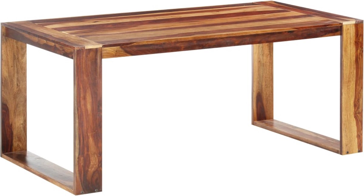 Vidaxl Eettafel 180x90x76 Cm Massief Sheeshamhout - Bruin