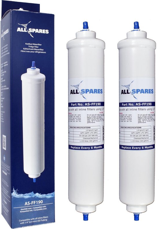 AllSpares Lg/samsung Waterfilter Koelkast (2st.) Bl9808