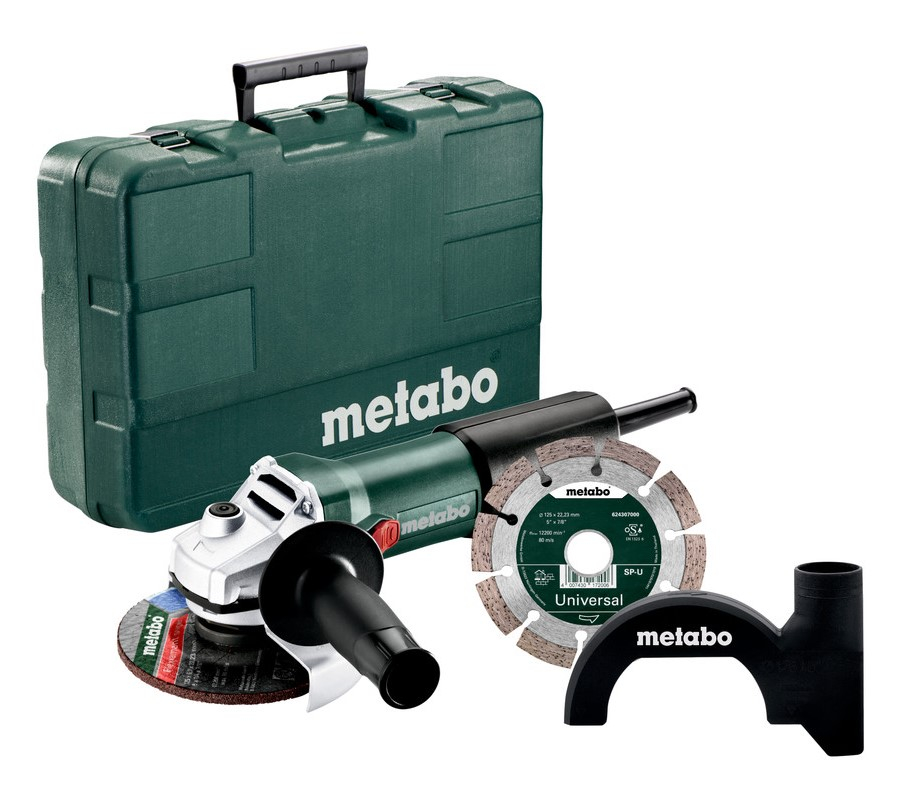 Metabo WEV 850-125 Set | (603611510) | Haakse slijper | 125mm | 850W