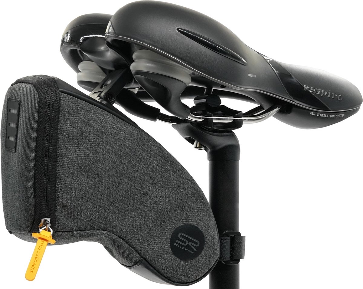 Selle Royal Zadeltas Met Clip Medium Polyester 1,2 Liter - Zwart