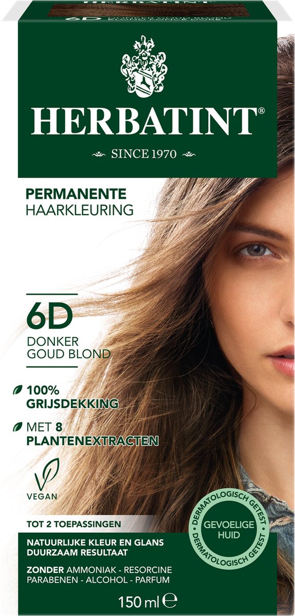 Herbatint Haarverf Gel - 6D Donkerblond - Goud