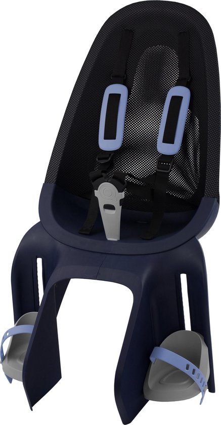 Qibbel Fietszitje Air Achter Junior Mesh/zwart - Blauw