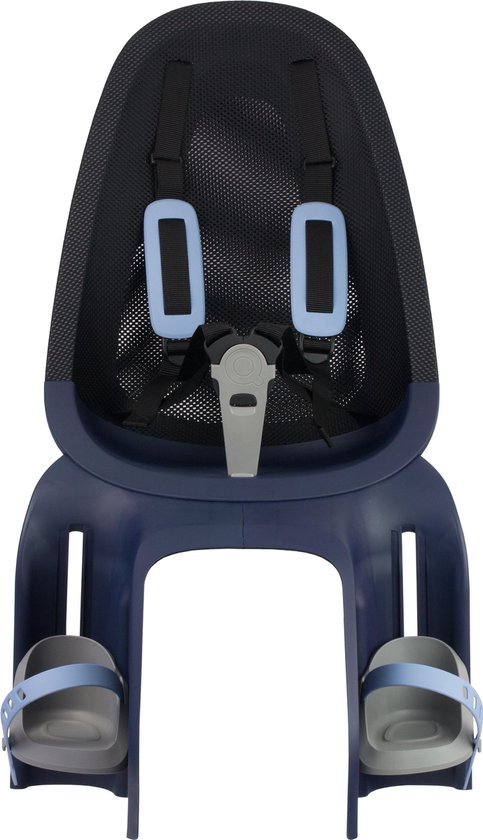 Qibbel Fietszitje Air Achter Junior Mesh/zwart - Blauw