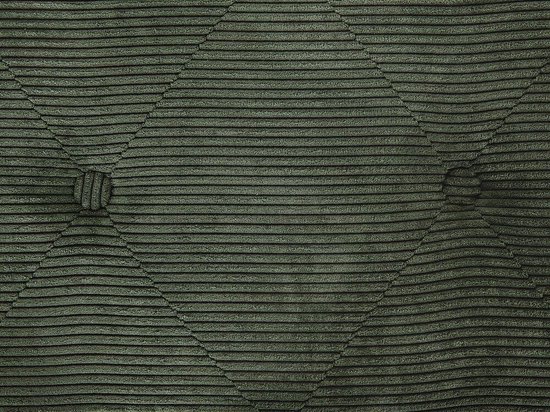Beliani Mallard Hocker Corduroy 36 X 52 Cm - Groen