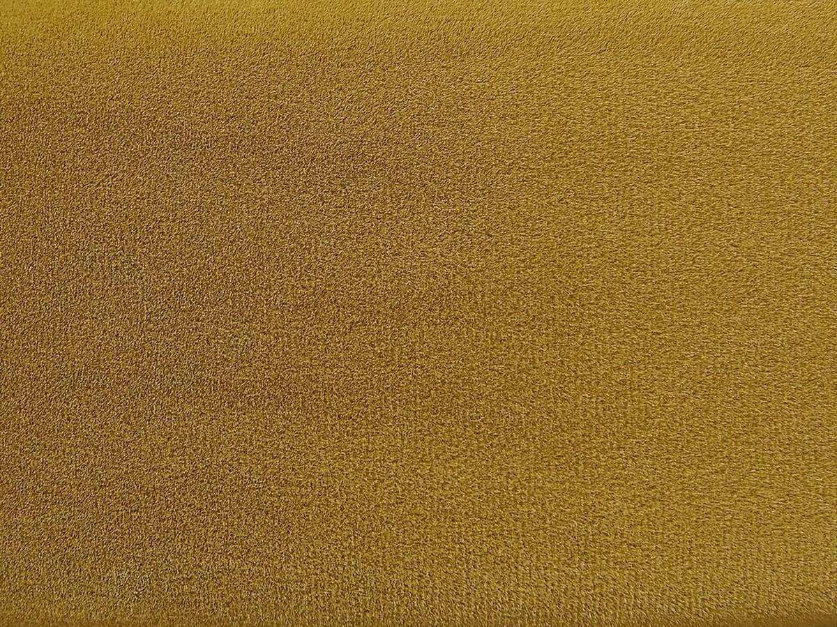 Beliani Garland Poef Fluweel 40 X 40 Cm - Geel