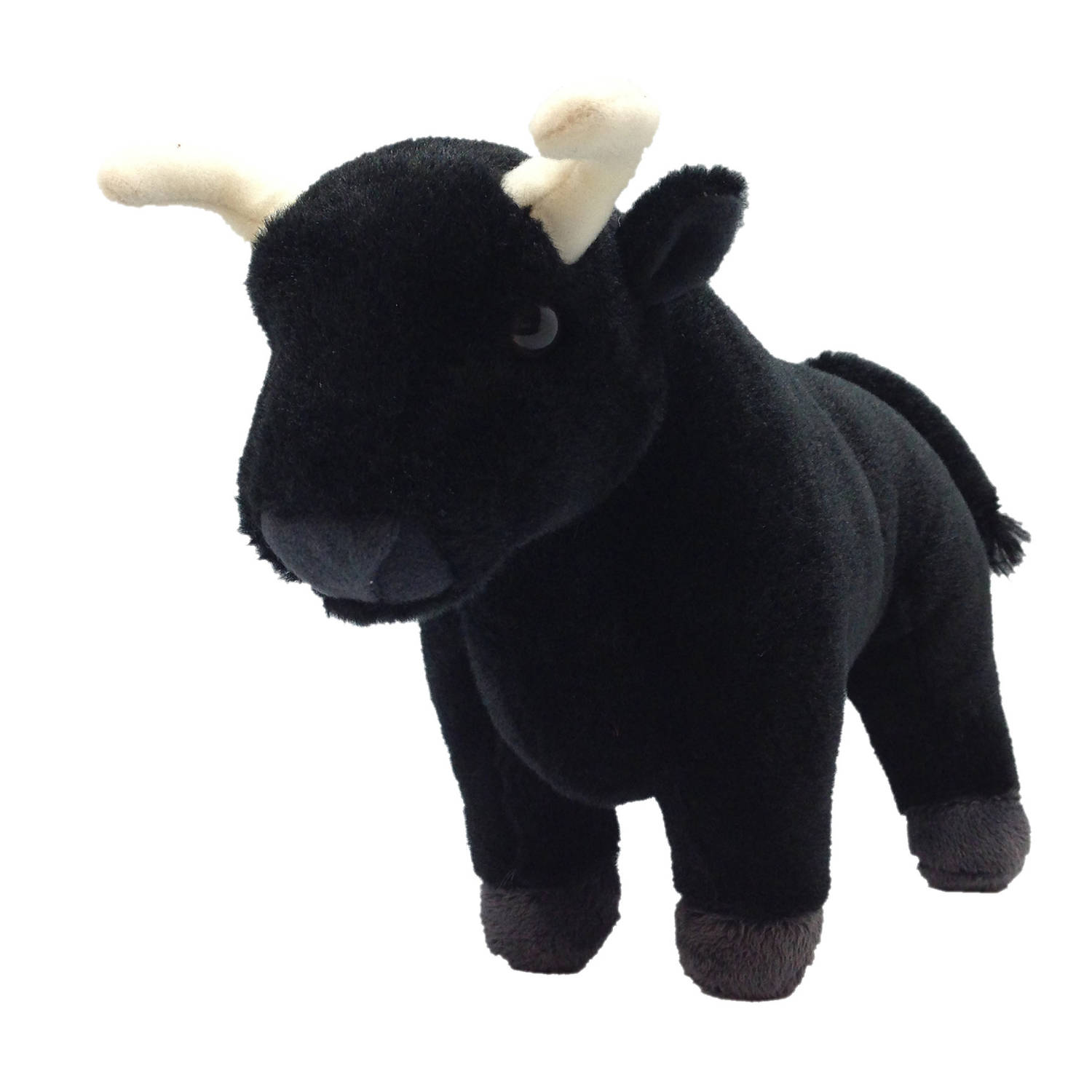Wild Republic Knuffel Stier Junior 20 Cm Pluche - Zwart