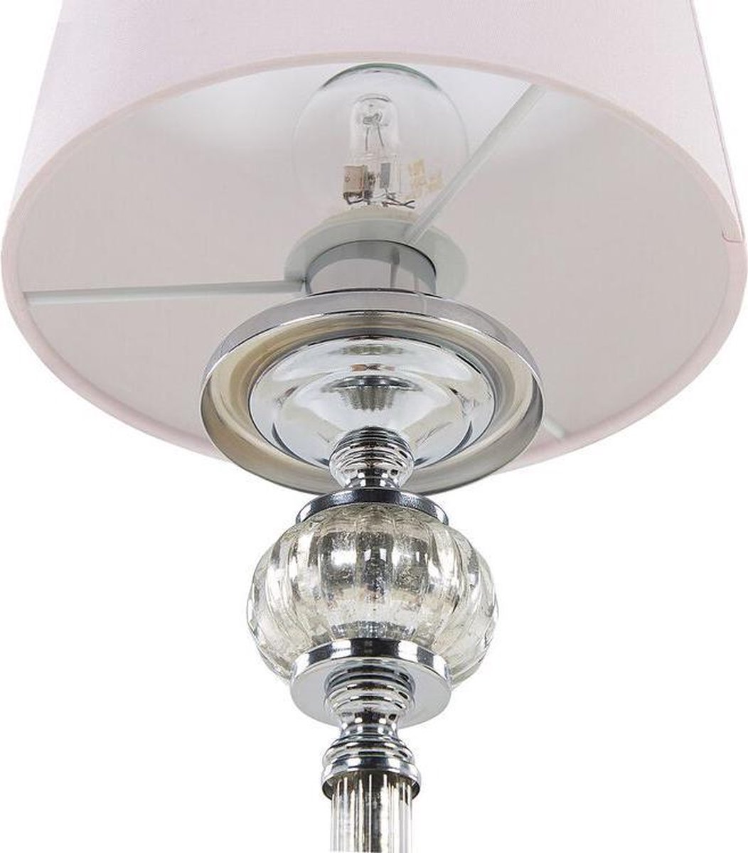 Beliani Kubena Tafellamp Metaal 15 X 15 Cm - Roze