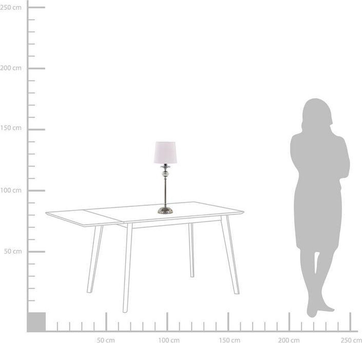 Beliani Kubena Tafellamp Metaal 15 X 15 Cm - Roze