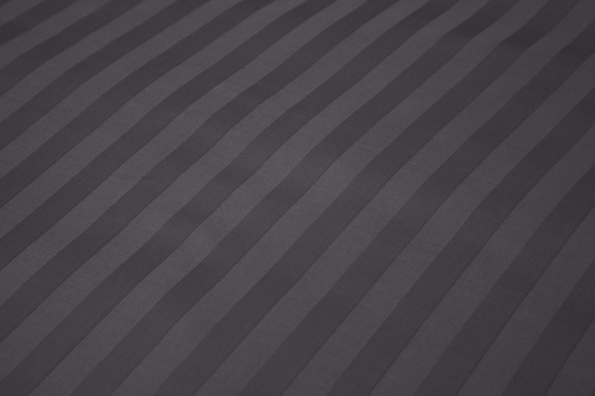 Ten Cate 100% Katoensatijnen Tweepersoons Dekbedovertrek - 200x200/220 - Antraciet - Grijs