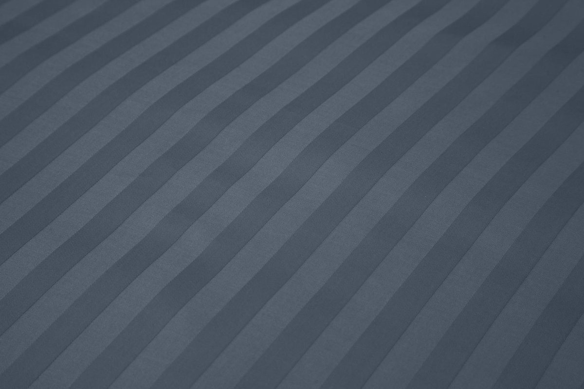 Ten Cate 100% Katoensatijnen Eenpersoons Dekbedovertrek - 140x200/220 - Donker - Blauw