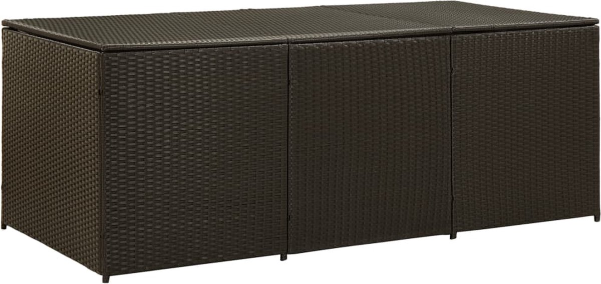 Vidaxl Tuinbox 180x90x75 Cm Poly Rattan - Marrón