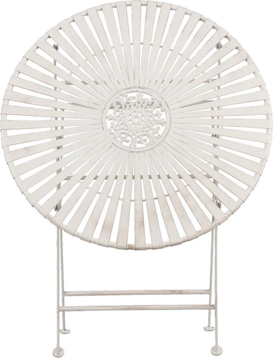 Clayre & Eef Tafel + 2 Stoelen Ø 70x76 Cm / 42x54x93 Cm (2)