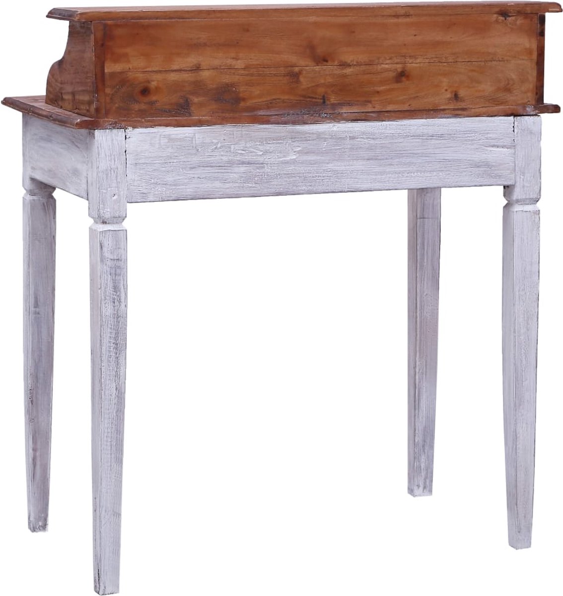 Vidaxl Schrijftafel Met Lades 90x50x101 Cm Massief Gerecycled Hout - Bruin