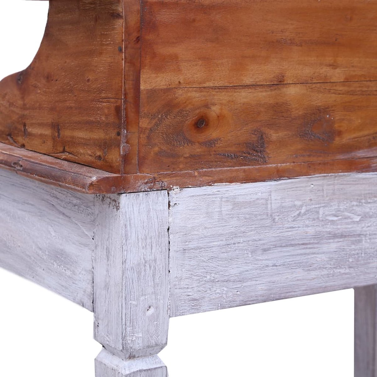Vidaxl Schrijftafel Met Lades 90x50x101 Cm Massief Gerecycled Hout - Bruin