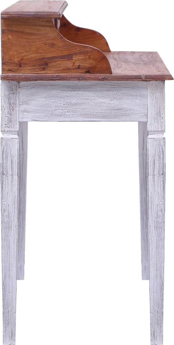Vidaxl Schrijftafel Met Lades 90x50x101 Cm Massief Gerecycled Hout - Bruin