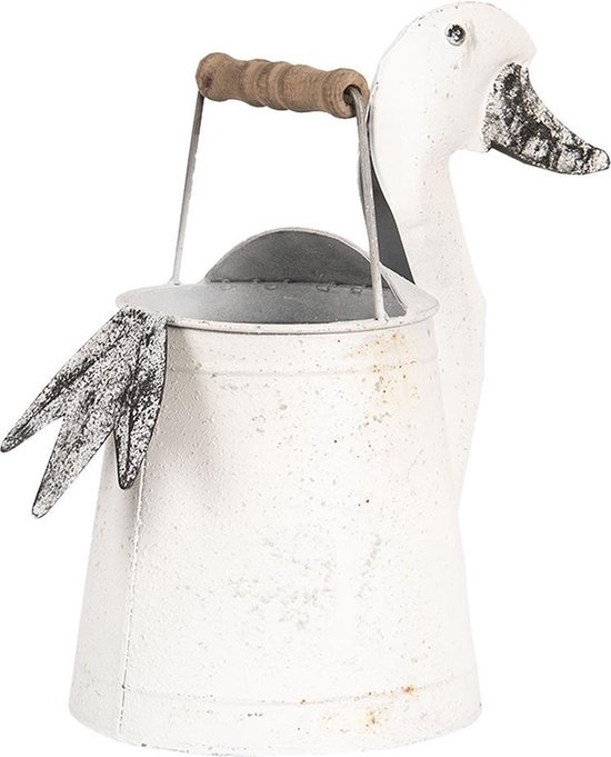 Clayre & Eef Decoratie Gieter Eend 31x16x27 Cm