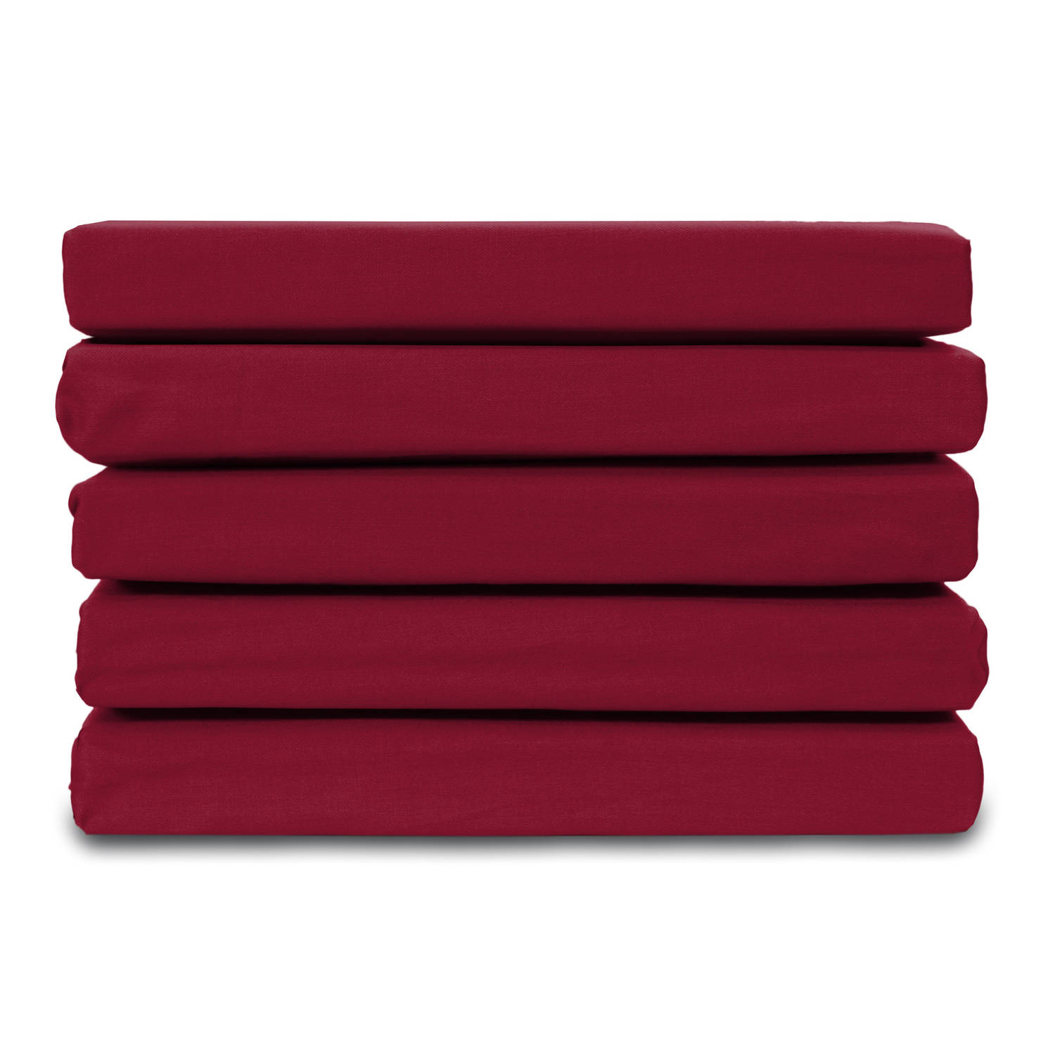 Ten Cate 100% Katoensatijnen Hoeslaken - 90x220 - - Rood