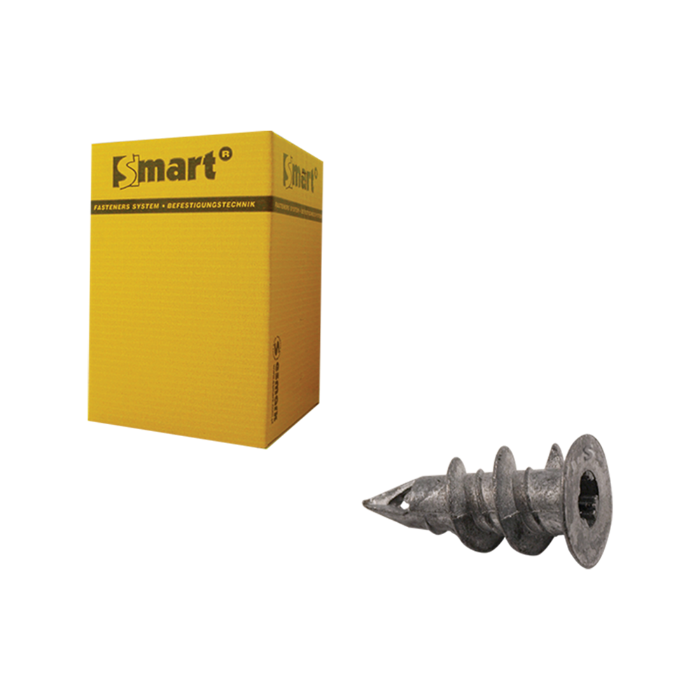 SMART | Zelfb. gipskartonplug SMART Ø 15x29 Zamak | 100 st