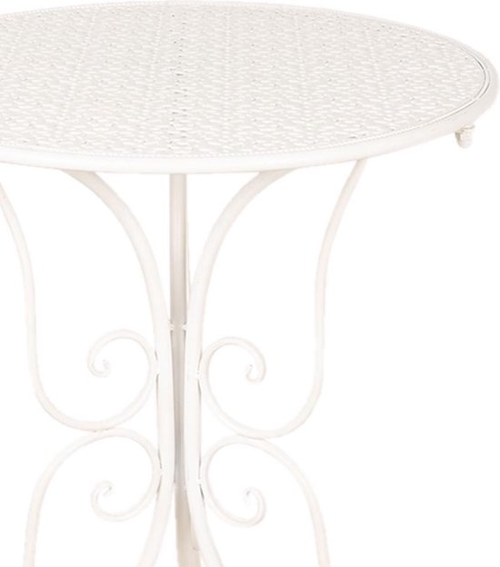 Clayre & Eef Tafel + 2 Stoelen Ø 60x70/40x40x92 Cm