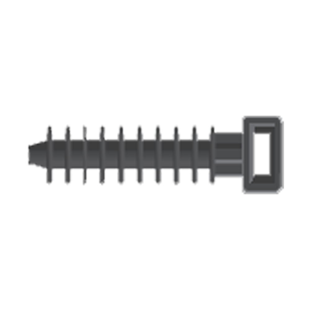 SMART | Muurplug vr kabelbinder kunstof 10x43