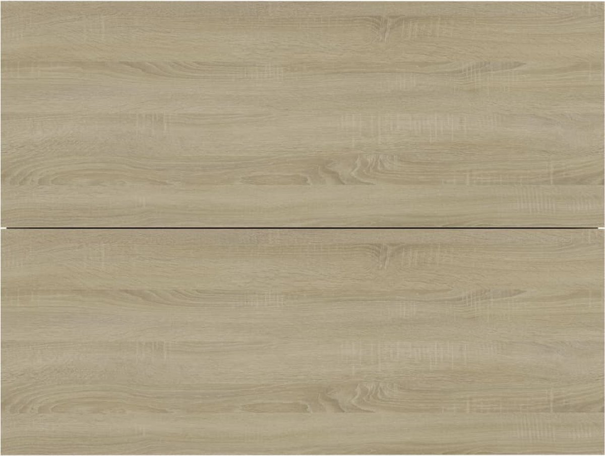 Vidaxl Nachtkastjes 2 St 40x30x30 Cm Spaanplaat Sonoma Eikenkleurig - Beige