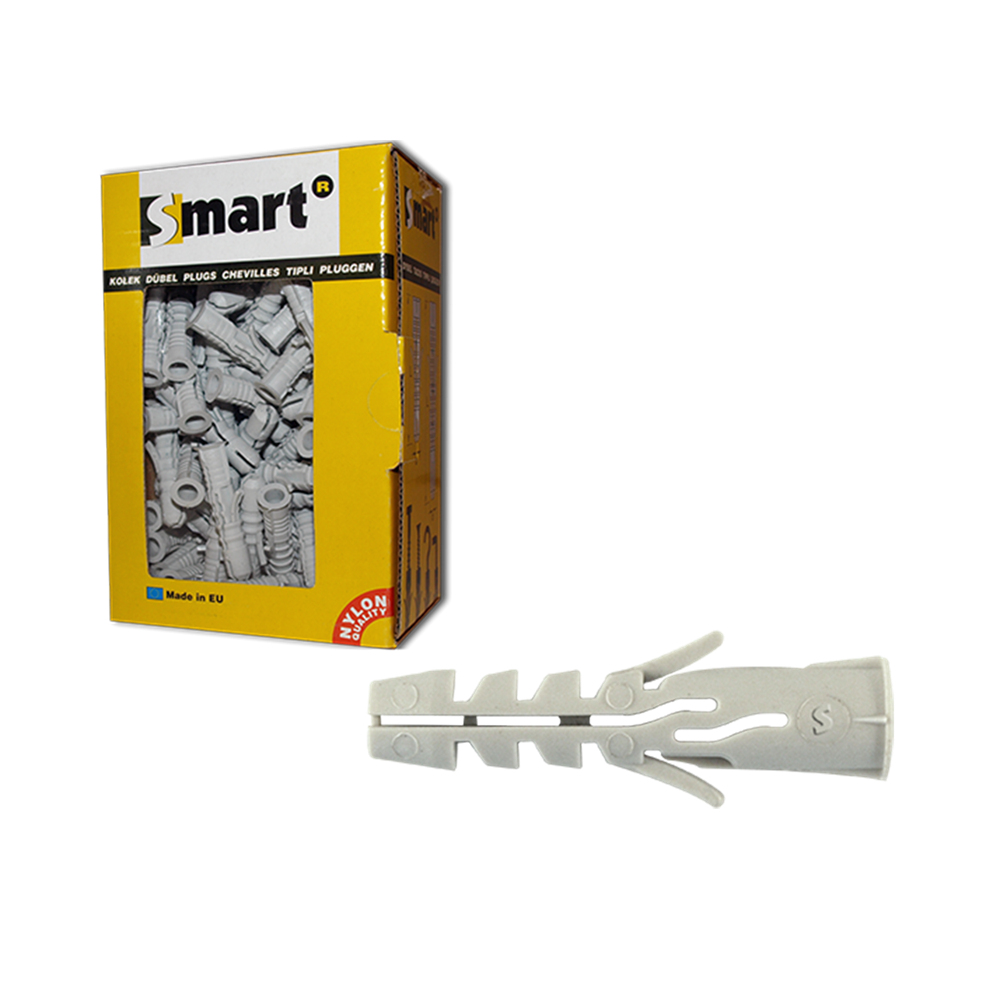 SMART | Nylon spreidplug met boord SMART Ø 12x60 | 25 st