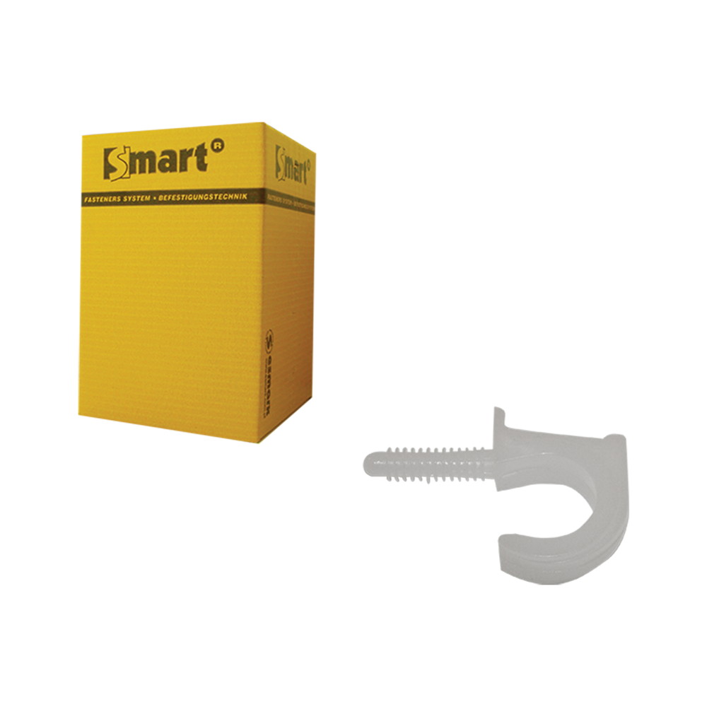 SMART | Nylon plugclip enkel 24-28 | 50 st - Wit