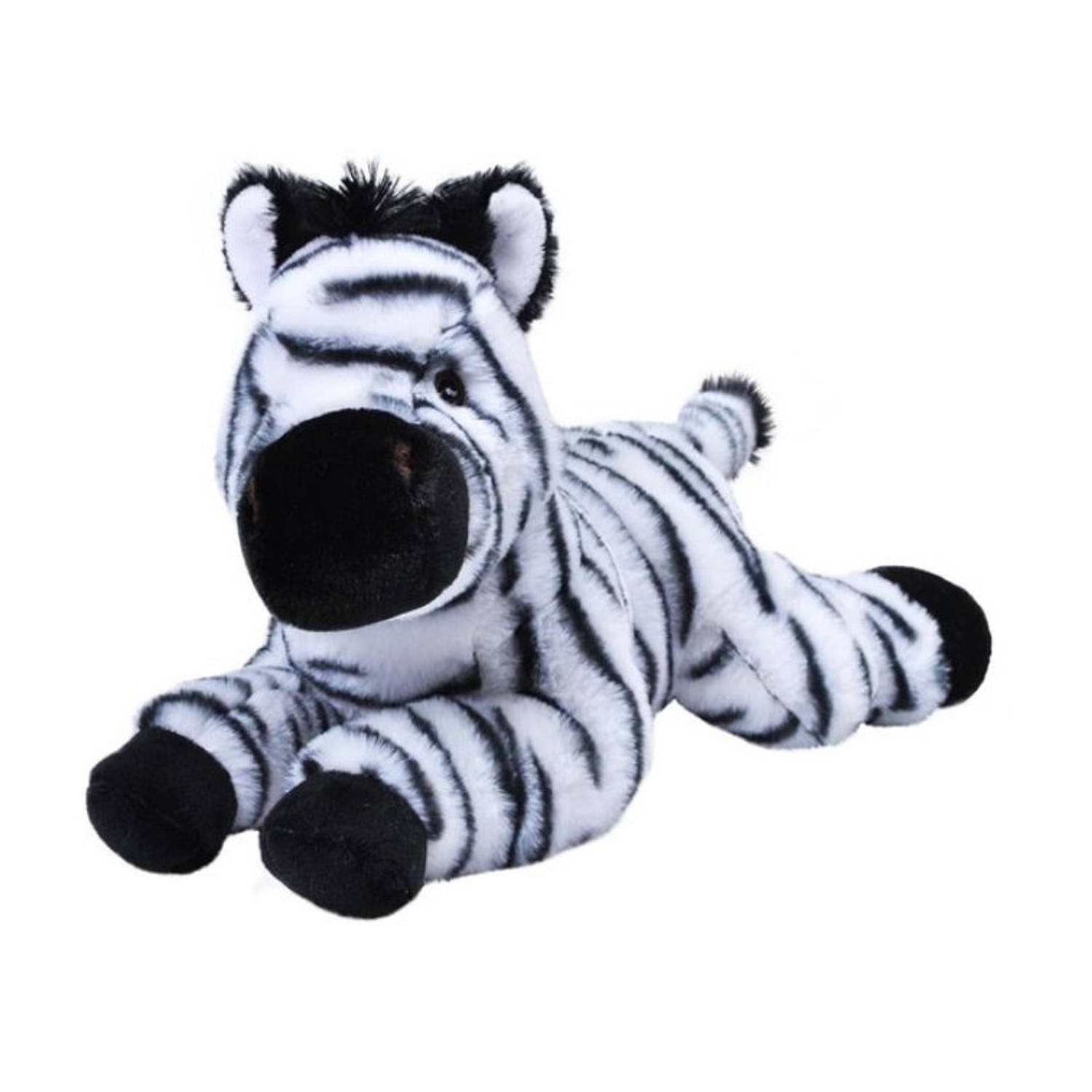 Wild Republic Knuffel Zebra Ecokins Junior 30 Cm Pluche/zwart - Blanco