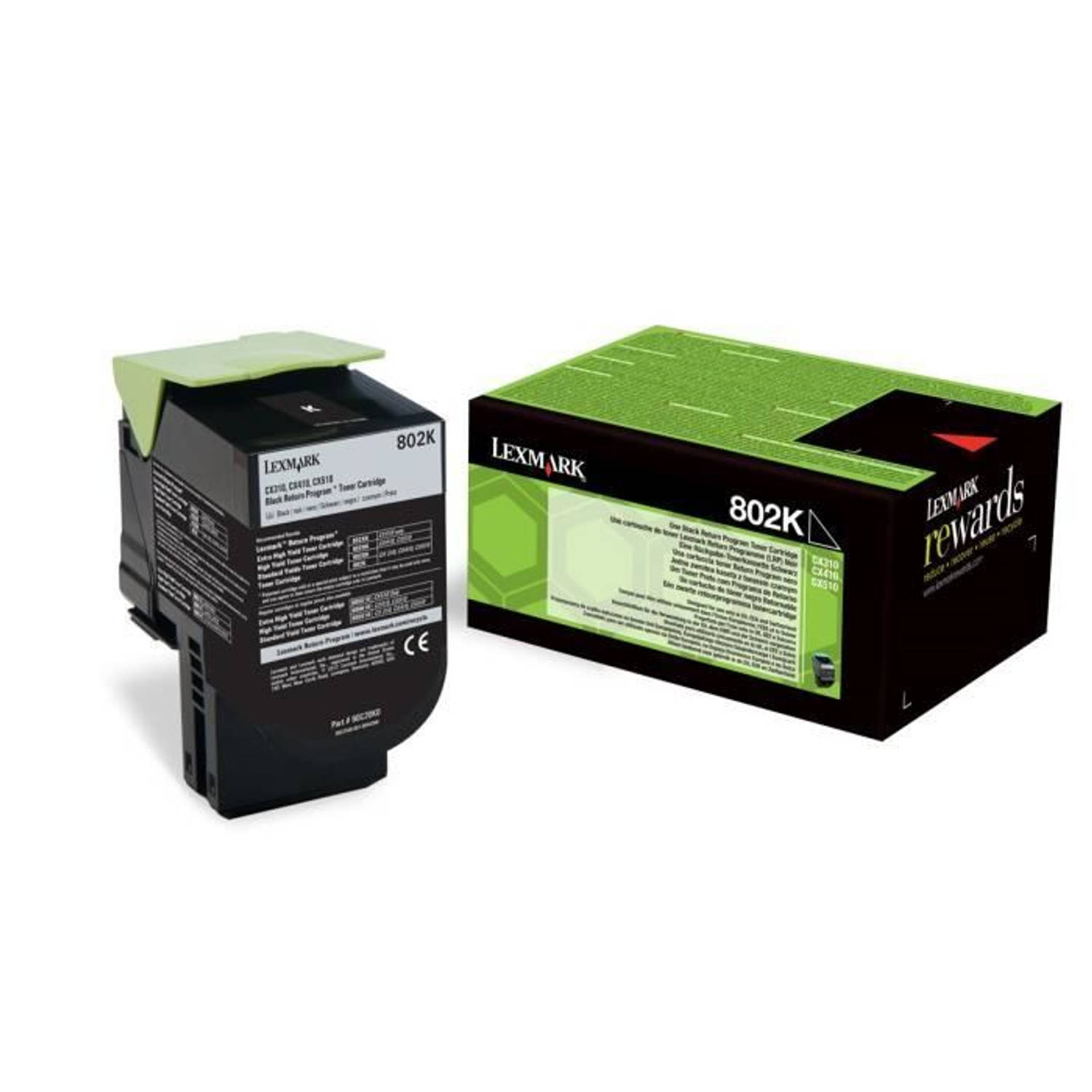 Lexmark Toner 802k - 80c2sk0 - Noir - 1000 Pagina's - Zwart