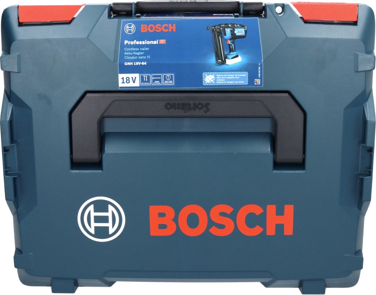 Bosch GNH 18V-64 Professional | Accu Tacker | 18V | excl. accu en lader | In L-Boxx