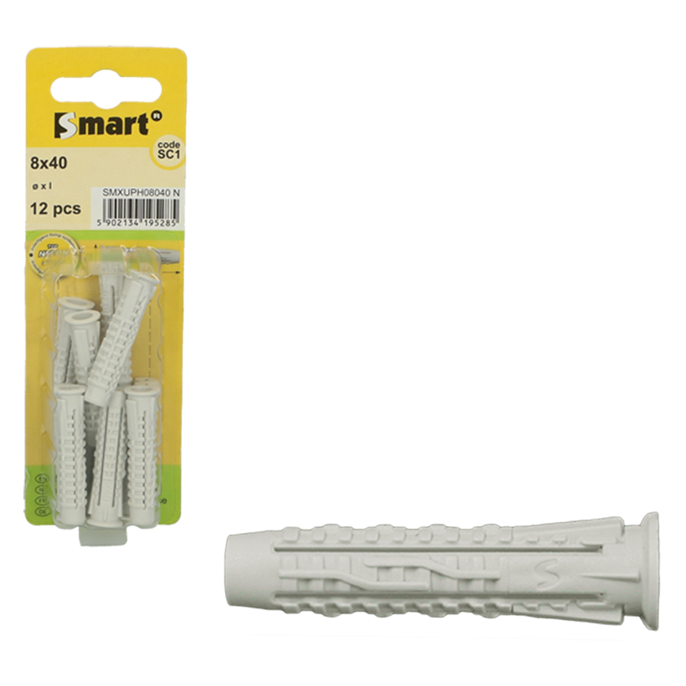 SMART | Nylon universeelplug SMART "XUP" 12x60 | 4 st