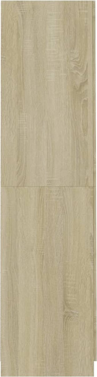 Vidaxl Kledingkast 90x52x200 Cm Spaanplaat Sonoma Eikenkleurig - Bruin