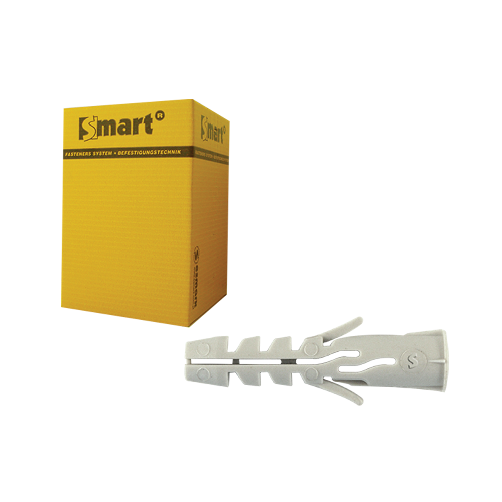 SMART | Nylon spreidplug met boord SMART Ø 8x40 | 100 st