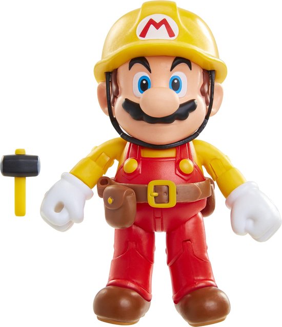 Jakks Pacific Mario Beeldje Mario Maker Unit - 10 Cm