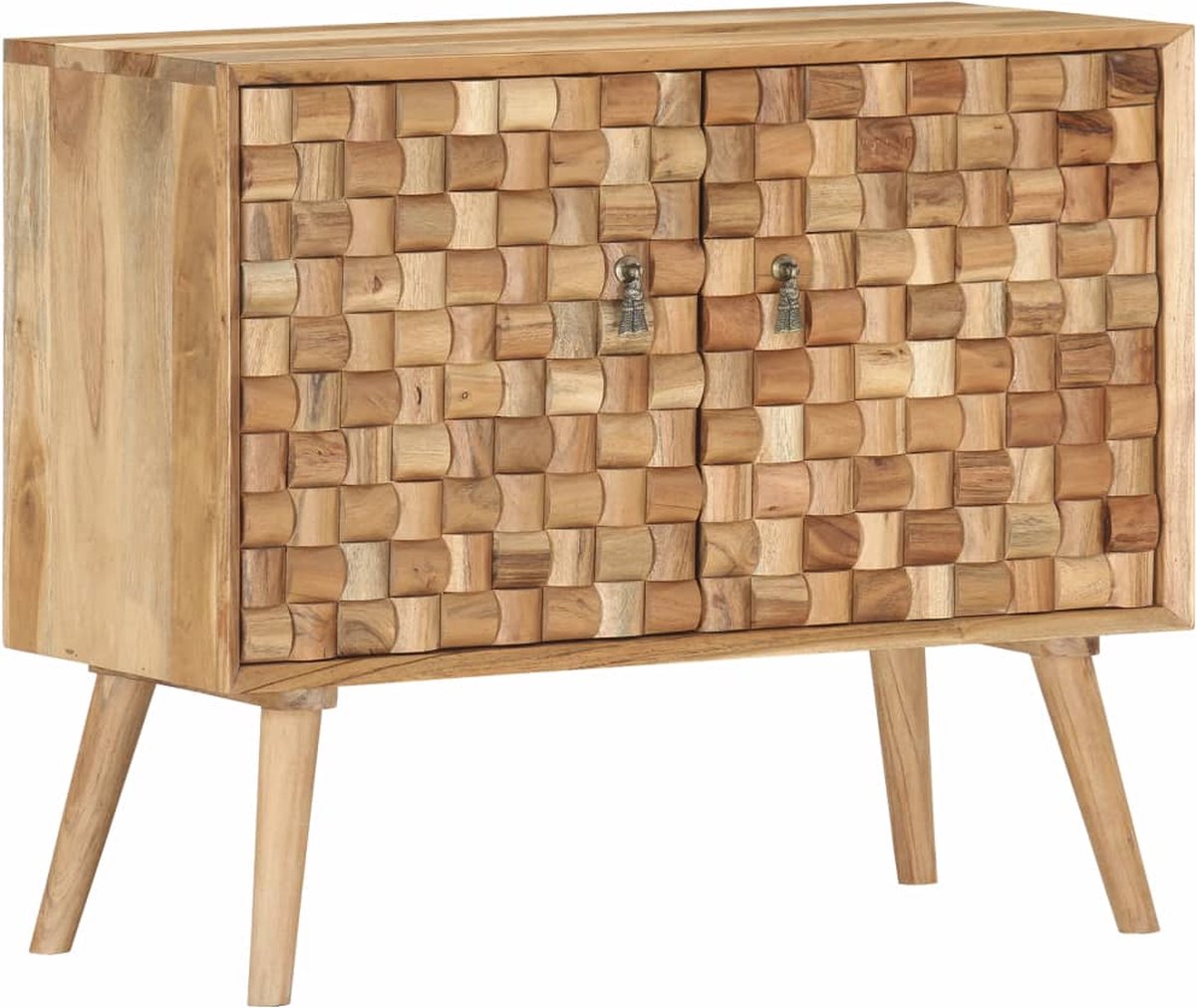 Vidaxl Dressoir 75x35x65 Cm Massief Acaciahout - Bruin