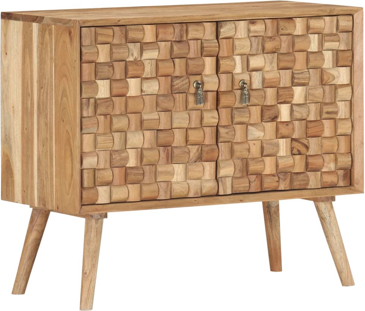 Vidaxl Dressoir 75x35x65 Cm Massief Acaciahout - Bruin