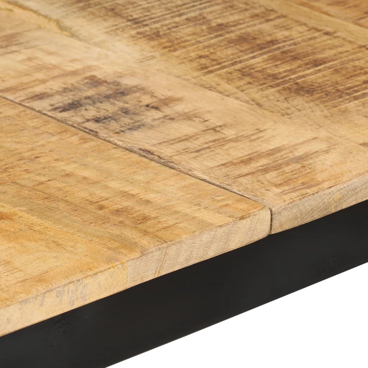 Vidaxl Eettafel 180x90x76 Cm Massief Ruw Mangohout - Bruin