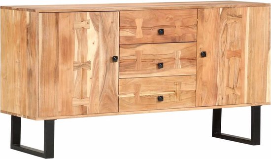 Vidaxl Dressoir 150x40x75 Cm Massief Acaciahout - Bruin