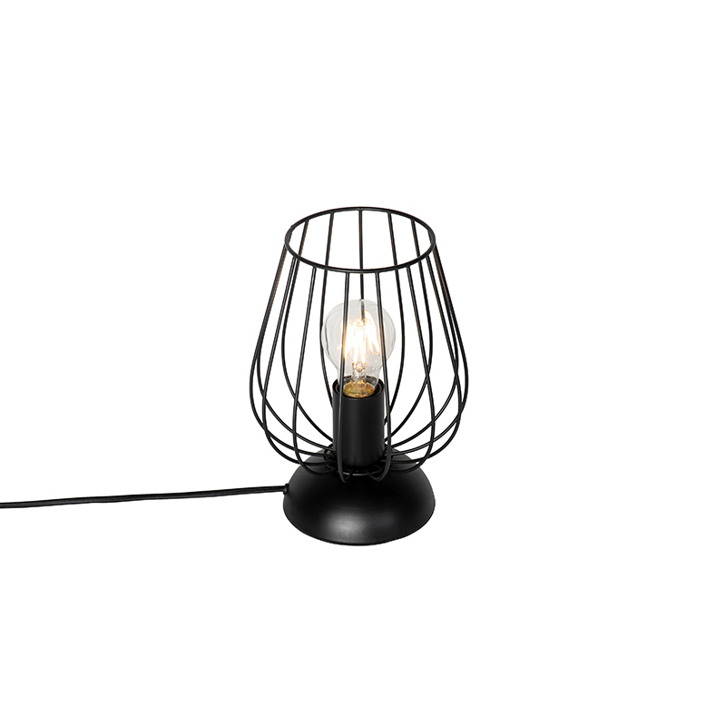QAZQA Moderne tafellamp - Palica - Zwart