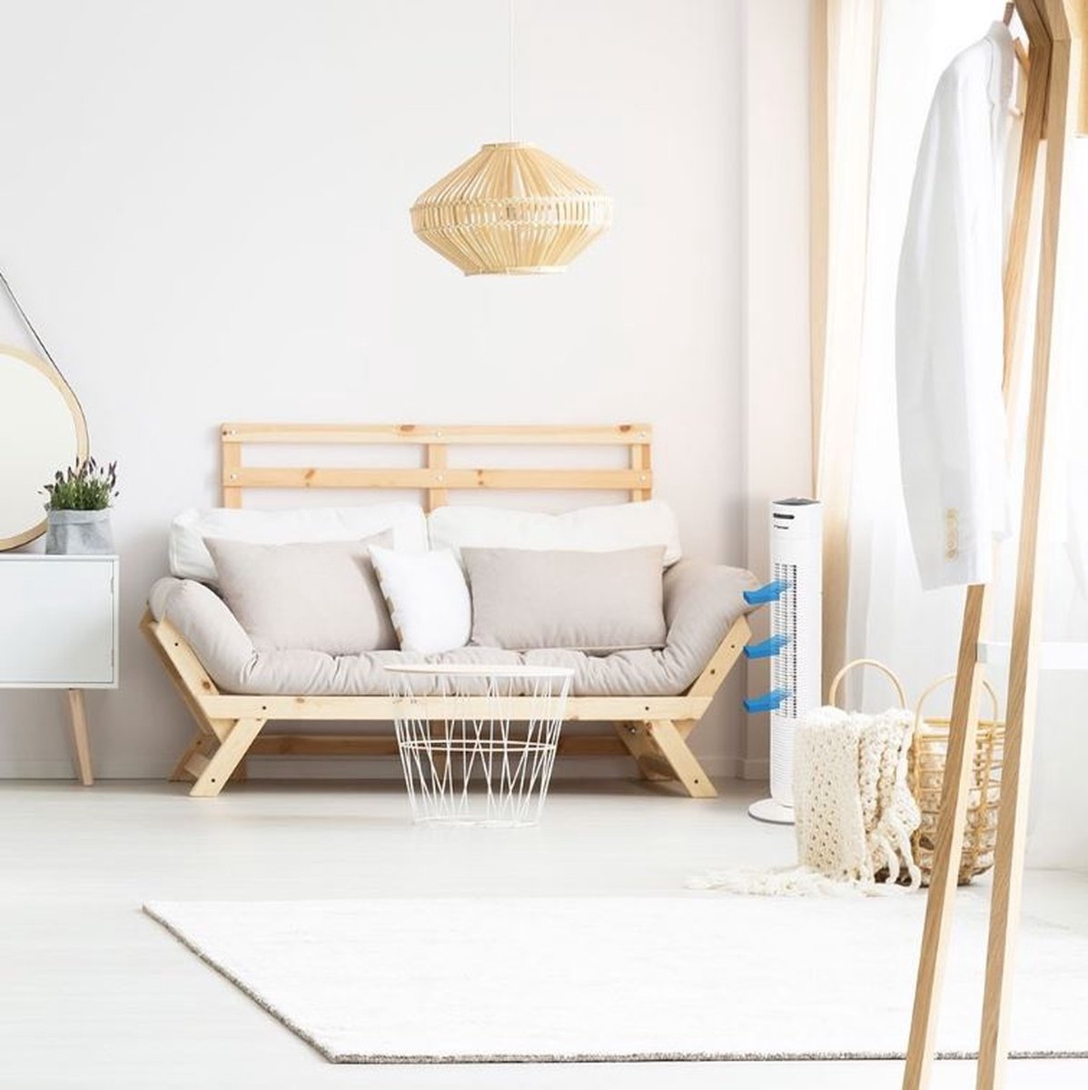 Bestron torenventilator AFT770WRC - Zwart