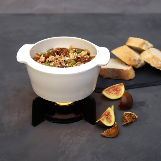 Boska Cheese Baker - Multifunctionele Ovenschaal - Wit - ? 13 Cm - Zwart