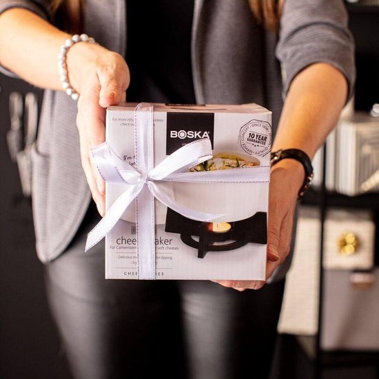 Boska Cheese Baker - Multifunctionele Ovenschaal - Wit - ? 13 Cm - Zwart