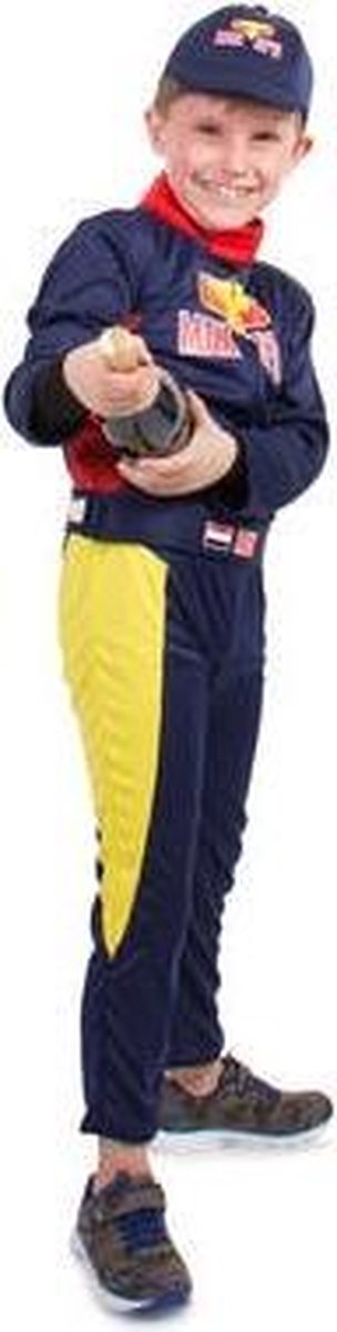 Top1Toys Verkleedset Race Outfit Max Met Pet Maat L - Blauw
