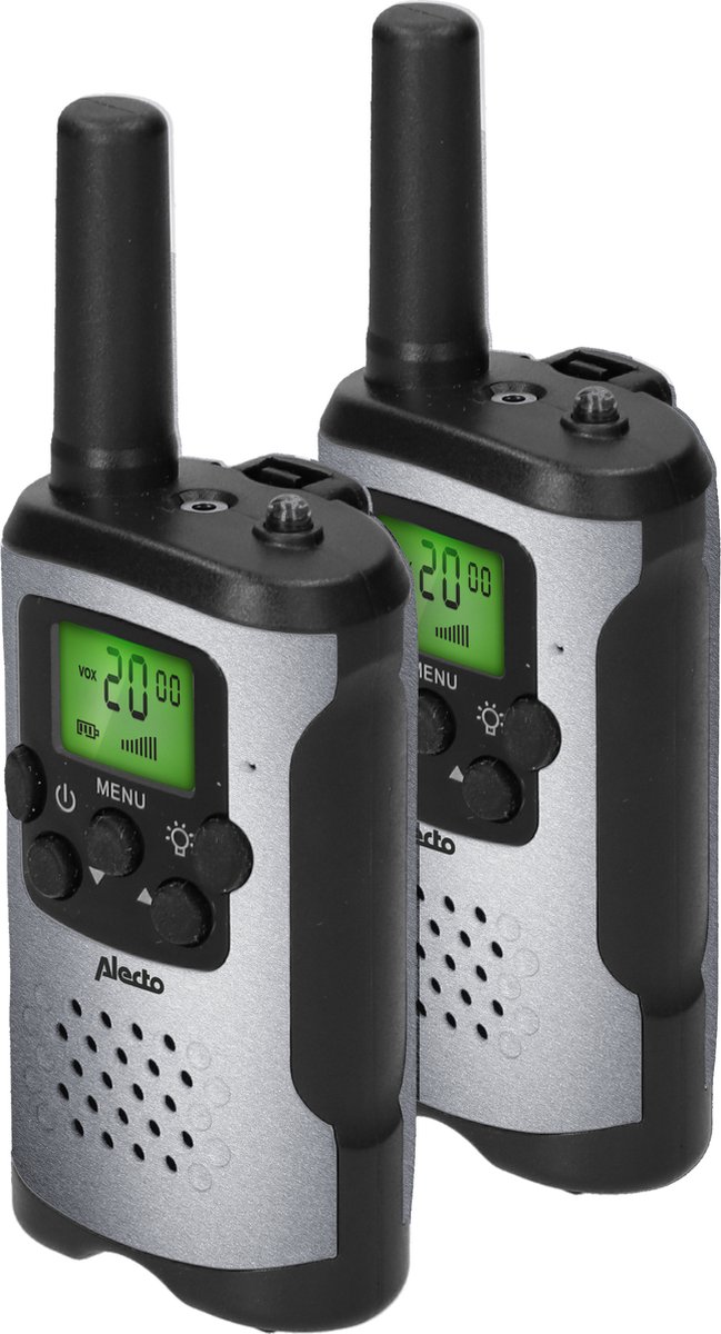 Top1Toys Walkie Talkie 5 Km Grijs/Zwart - Silver