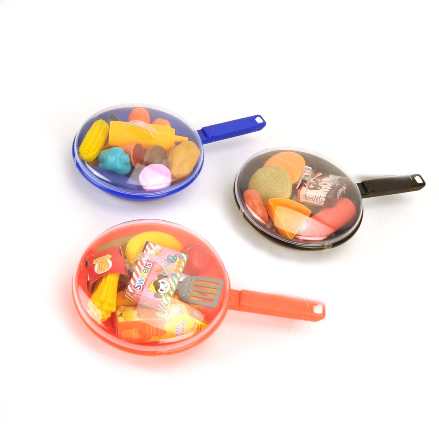 Top1Toys Pan Met Voedsel 3 Assorti