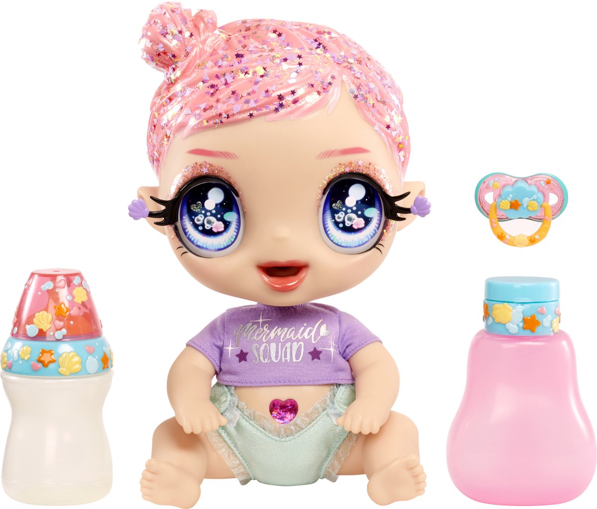 MGA Glitter Babyz Doll Marina Finley Mermaid