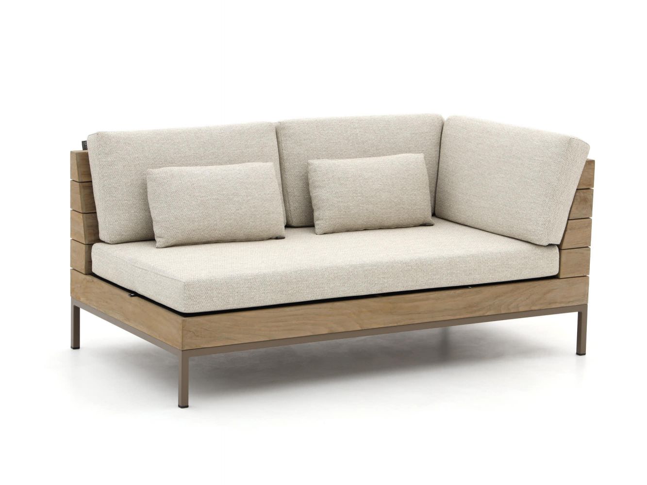 Applebee Apple Bee Long Island loveseat linkerarm 161cm - Laagste prijsgarantie! - Bruin